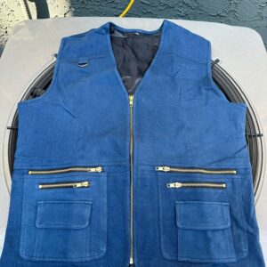 Men's Vintage Leather Waistcoat – Classic Slim Fit for Formal & Casual Wear